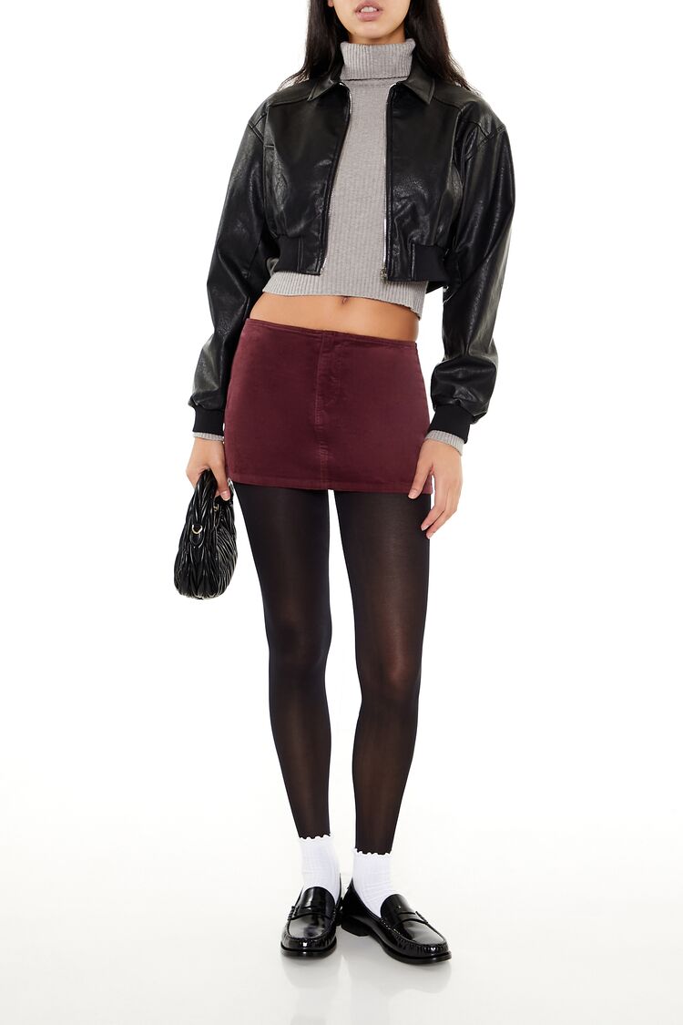 Velvet Mini Skirt | Forever 21 Women