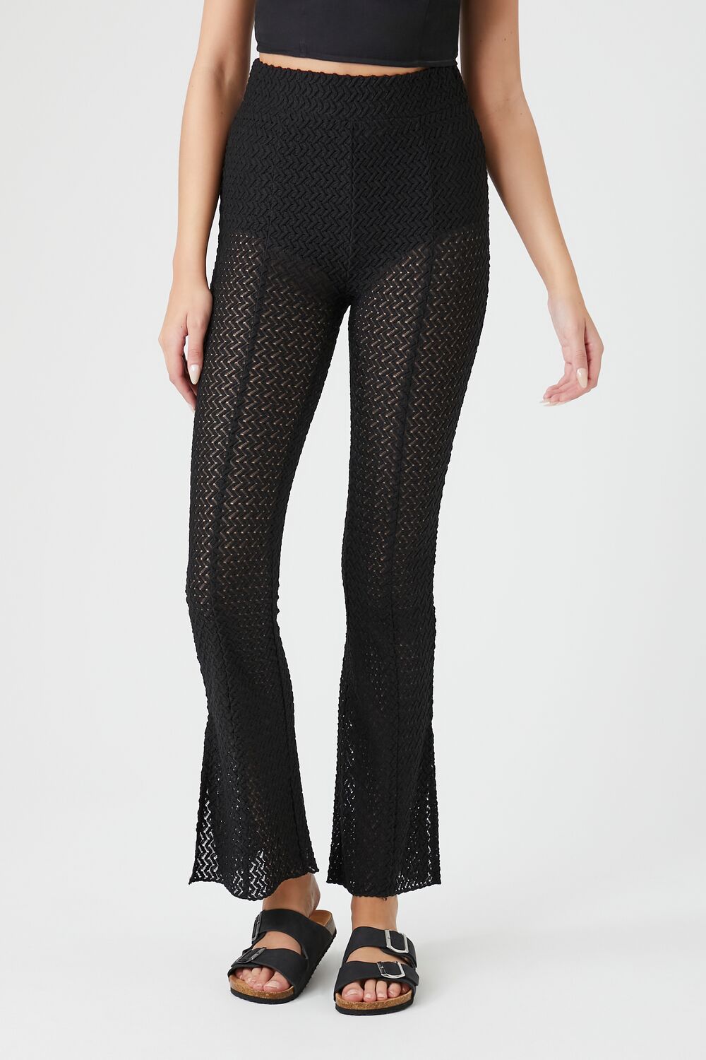 Crochet Flare Pants | Forever 21 Women