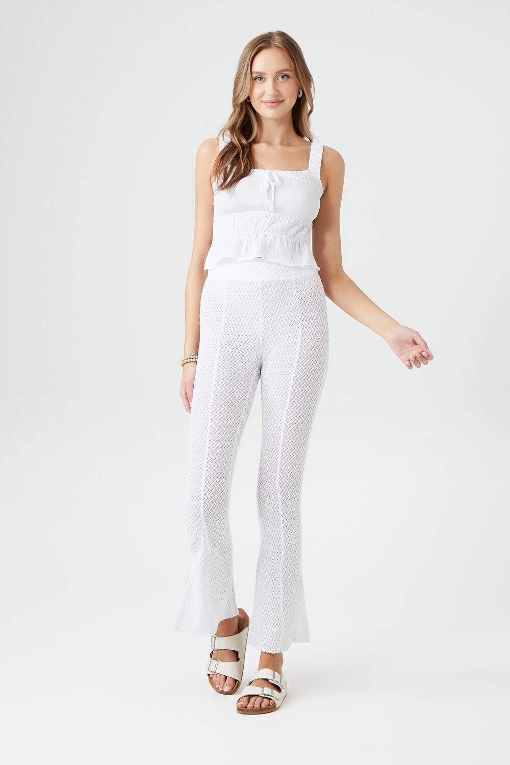 Crochet Flare Pants | Forever 21 Women
