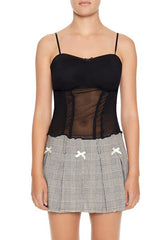 Pleated Glen Plaid Bow Mini Skirt | Forever 21 Women