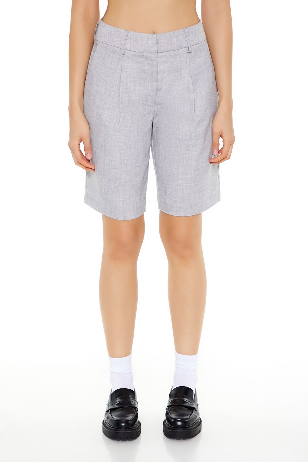 High-Rise Bermuda Trouser Shorts | Forever 21 Women