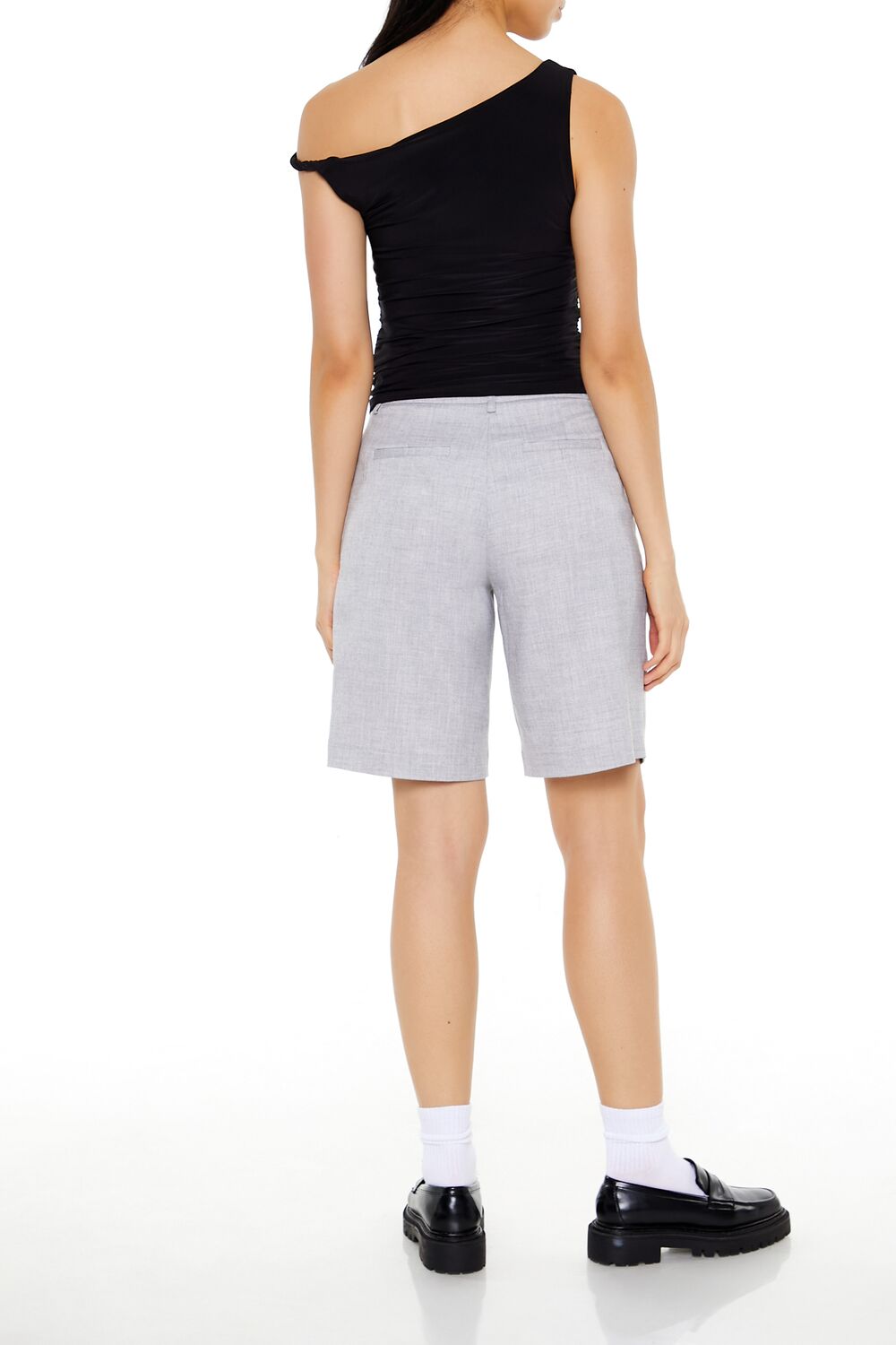 High-Rise Bermuda Trouser Shorts | Forever 21 Women