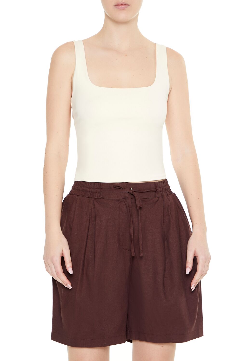 Drawstring Trouser Shorts | Forever 21 Women