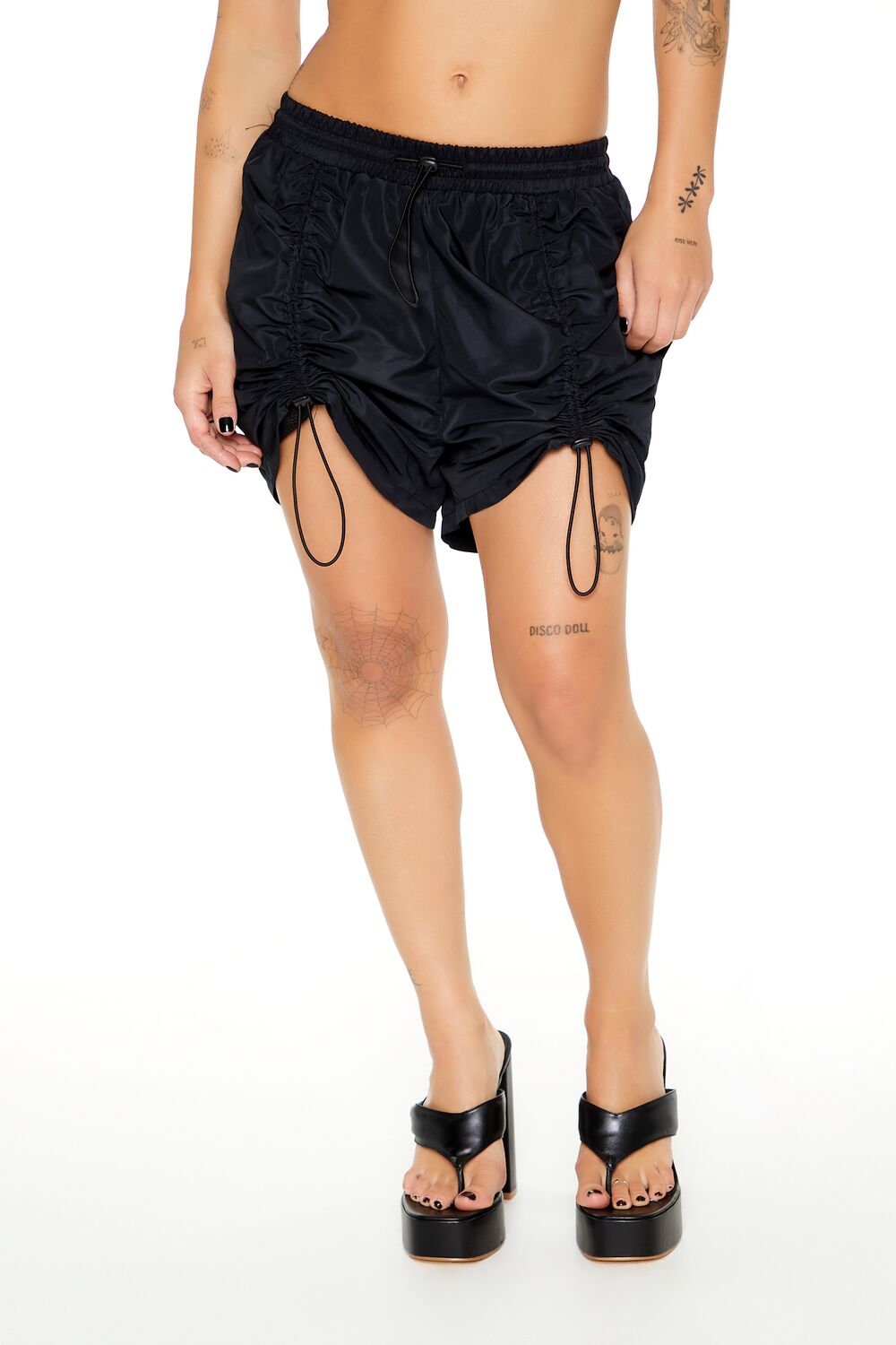 Ruched Toggle Drawstring Shorts | Forever 21 Women