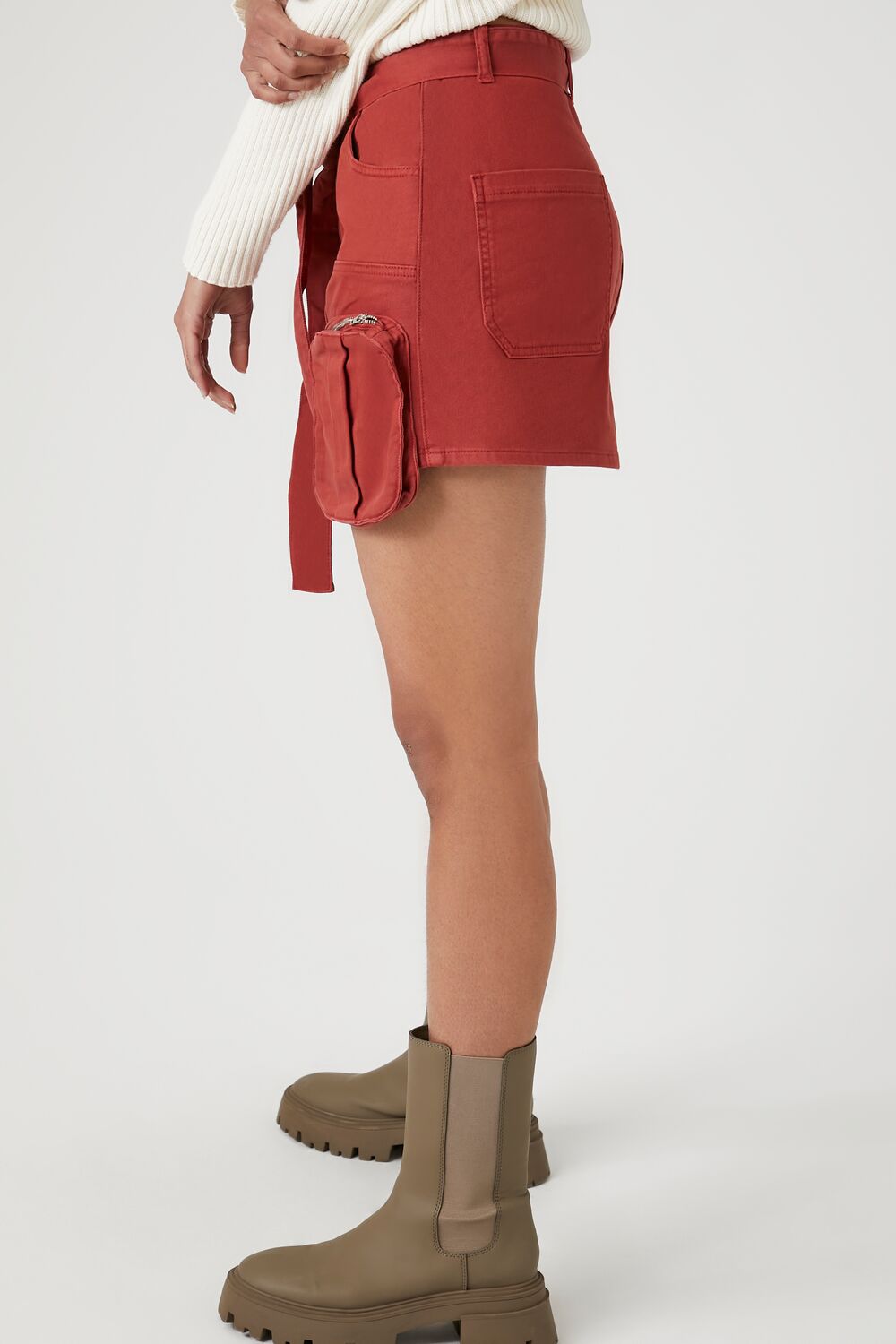 Twill Utility Cargo Mini Skirt | Forever 21 Women