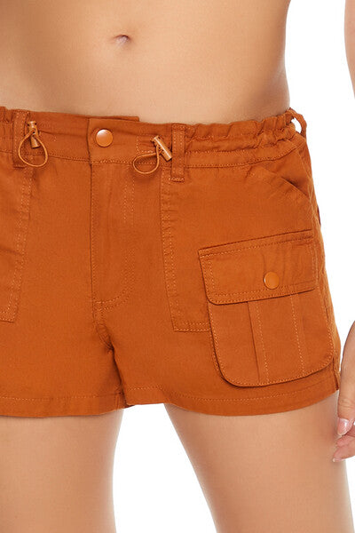 Twill Drawstring Cargo Shorts | Forever 21 Women