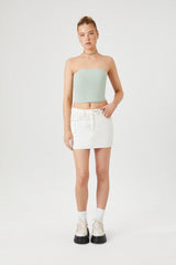 Seamed Denim Mini Skirt | Forever 21 Women