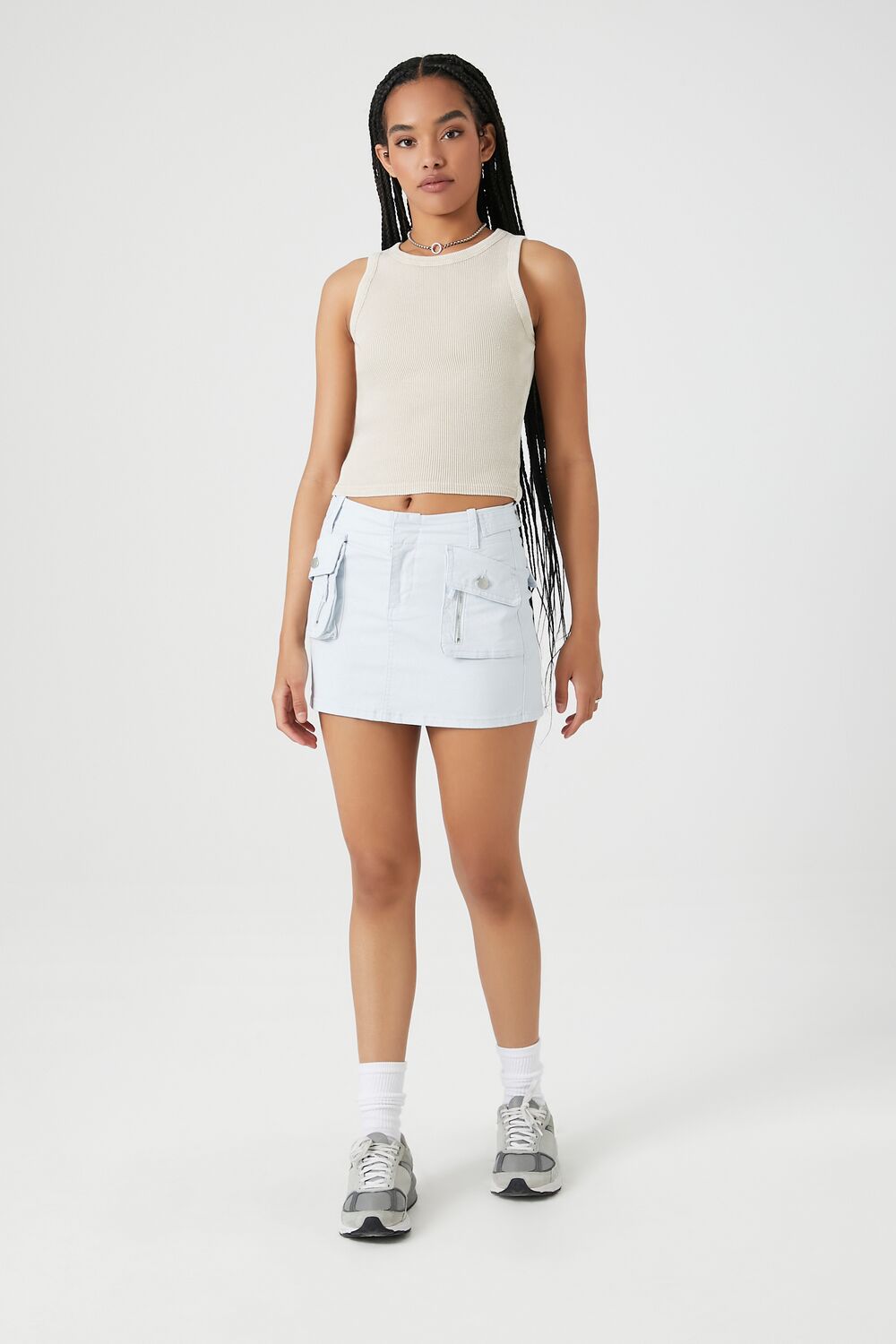 Twill Cargo Mini Skirt | Forever 21 Women