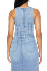 Stretch-Denim Tank Top | Forever 21 Women