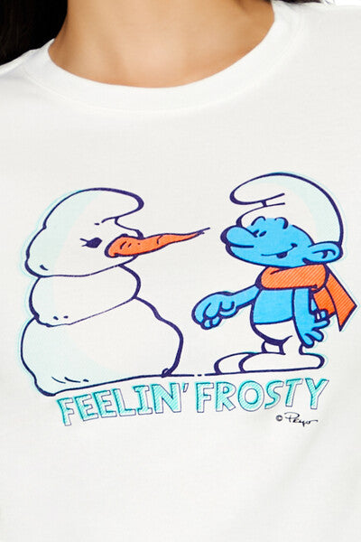 Smurf Feelin Frosty Baby Tee | Forever 21 Women