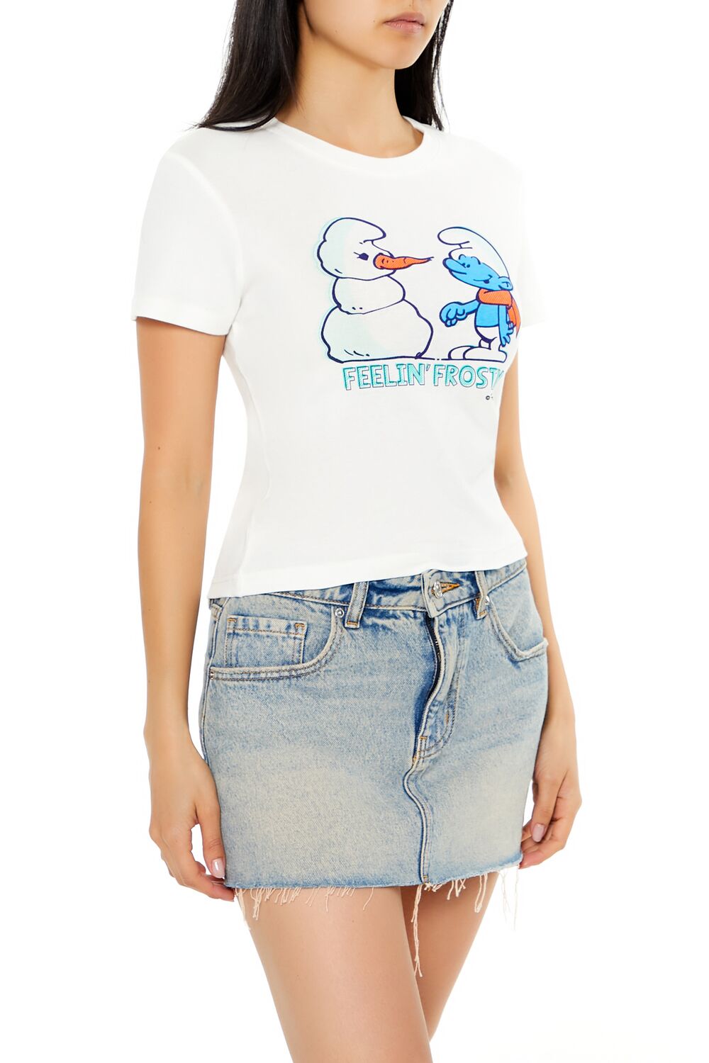 Smurf Feelin Frosty Baby Tee | Forever 21 Women