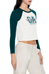 Los Angeles Cropped Raglan Tee | Forever 21 Women
