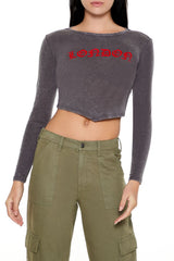 London V-Cut Cropped Tee | Forever 21 Women