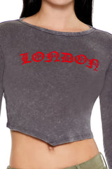 London V-Cut Cropped Tee | Forever 21 Women