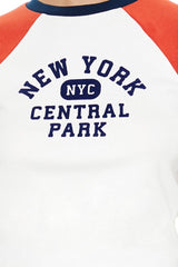 New York Cropped Raglan Tee | Forever 21 Women