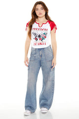 Feel The Power Graphic Raglan Tee | Forever 21 Women