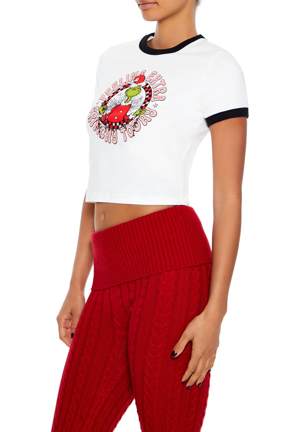 Extra Grinchy Ringer Baby Tee | Forever 21 Women