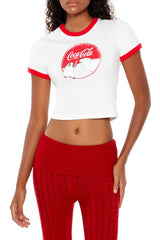Coca-Cola Snow Ringer Baby Tee | Forever 21 Women