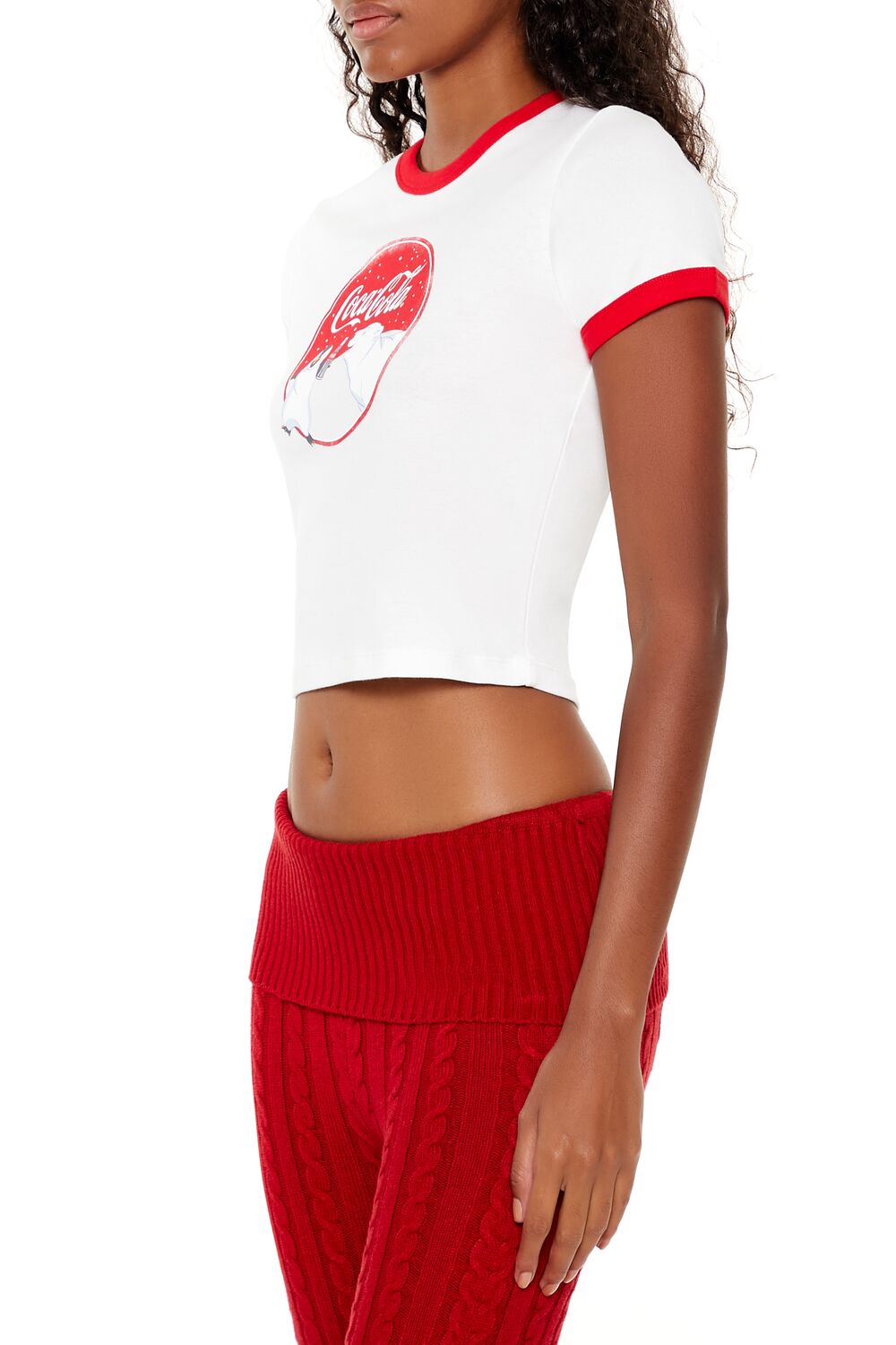 Coca-Cola Snow Ringer Baby Tee | Forever 21 Women