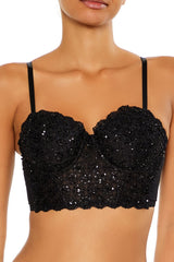 Sequin Lingerie Cropped Cami | Forever 21 Women