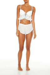 Ruffle Lace-Up Lingerie Corset Cami | Forever 21 Women