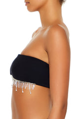 Seamless Rhinestone Fringe Bralette | Forever 21 Women