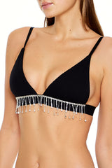 Seamless Rhinestone Fringe Bralette | Forever 21 Women