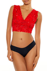 Sequin Lace Lingerie Crop Top | Forever 21 Women