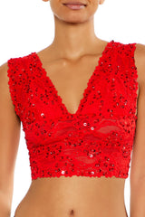 Sequin Lace Lingerie Crop Top | Forever 21 Women
