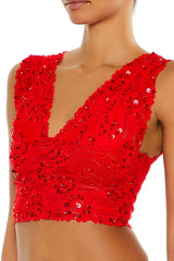 Sequin Lace Lingerie Crop Top | Forever 21 Women