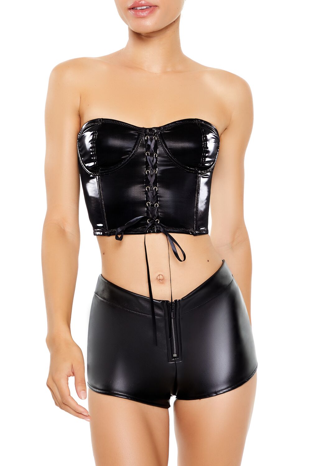 Faux Leather Lingerie Tube Top | Forever 21 Women