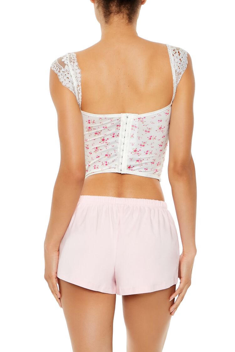 Floral Lingerie Corset Crop Top | Forever 21 Women
