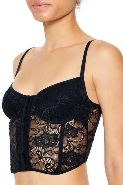 Sheer Lace Underwire Corset Bra | Forever 21 Women