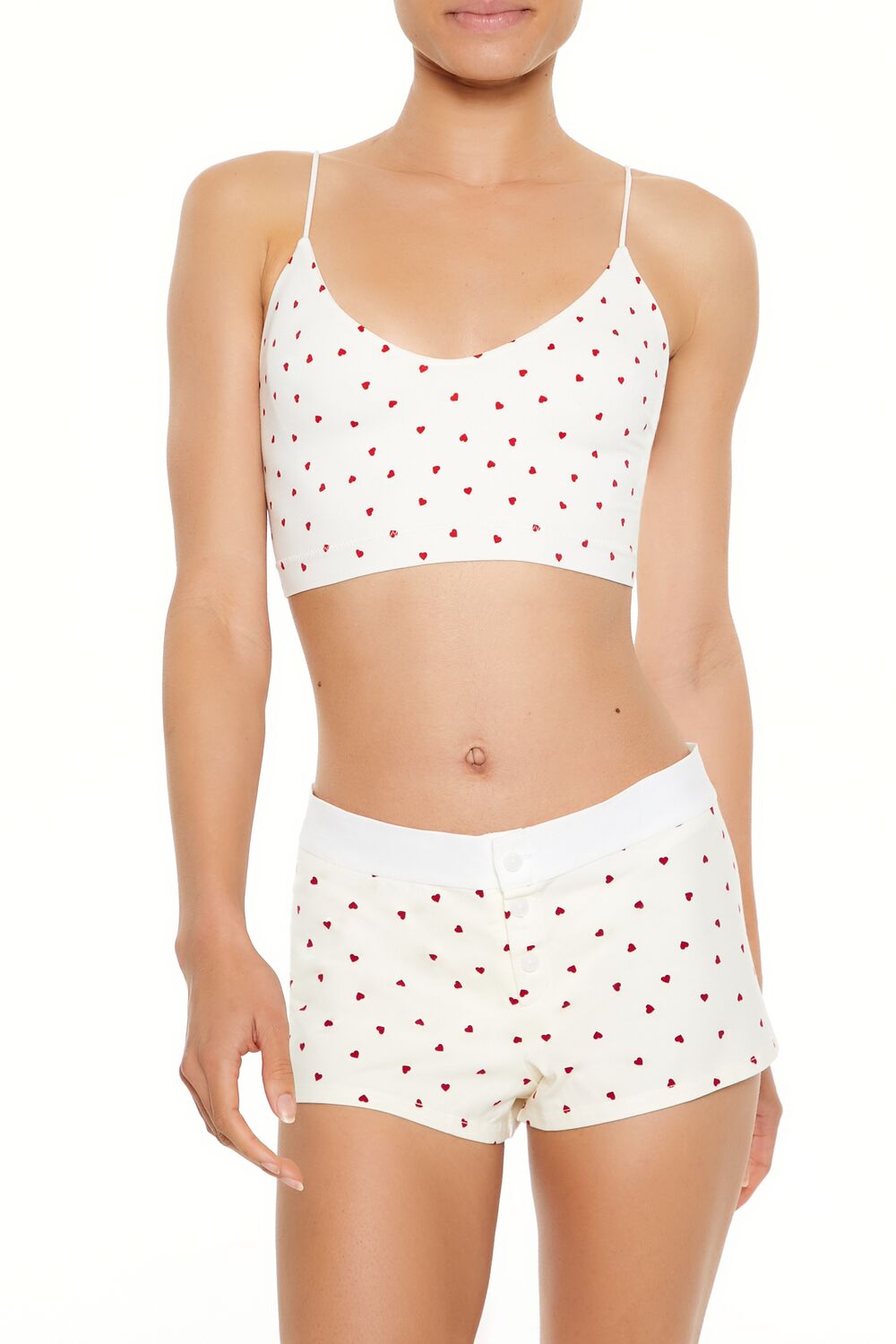 Seamless Heart Print Bralette | Forever 21 Women