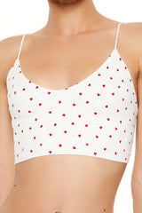 Seamless Heart Print Bralette | Forever 21 Women