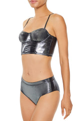 Metallic Lingerie Bustier | Forever 21 Women