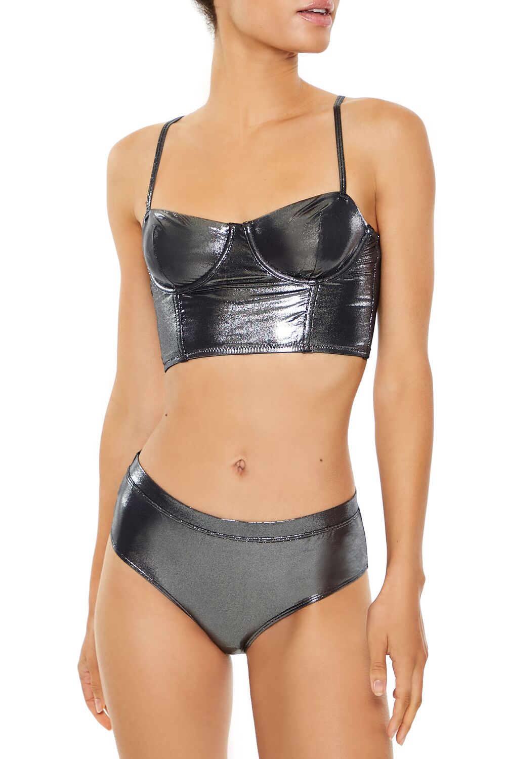 Metallic Lingerie Bustier | Forever 21 Women