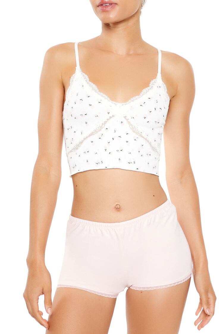 Seamless Floral Longline Bralette | Forever 21 Women