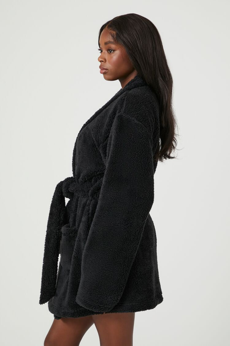 Plush Tie-Waist Robe | Forever 21 Women