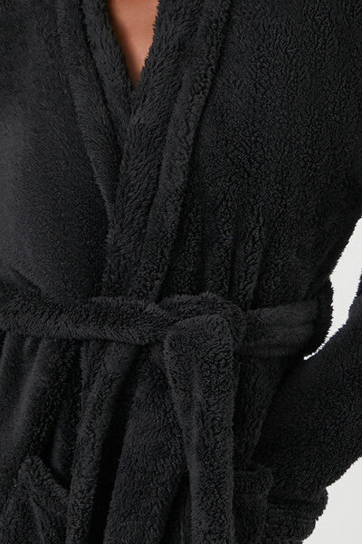 Plush Tie-Waist Robe | Forever 21 Women