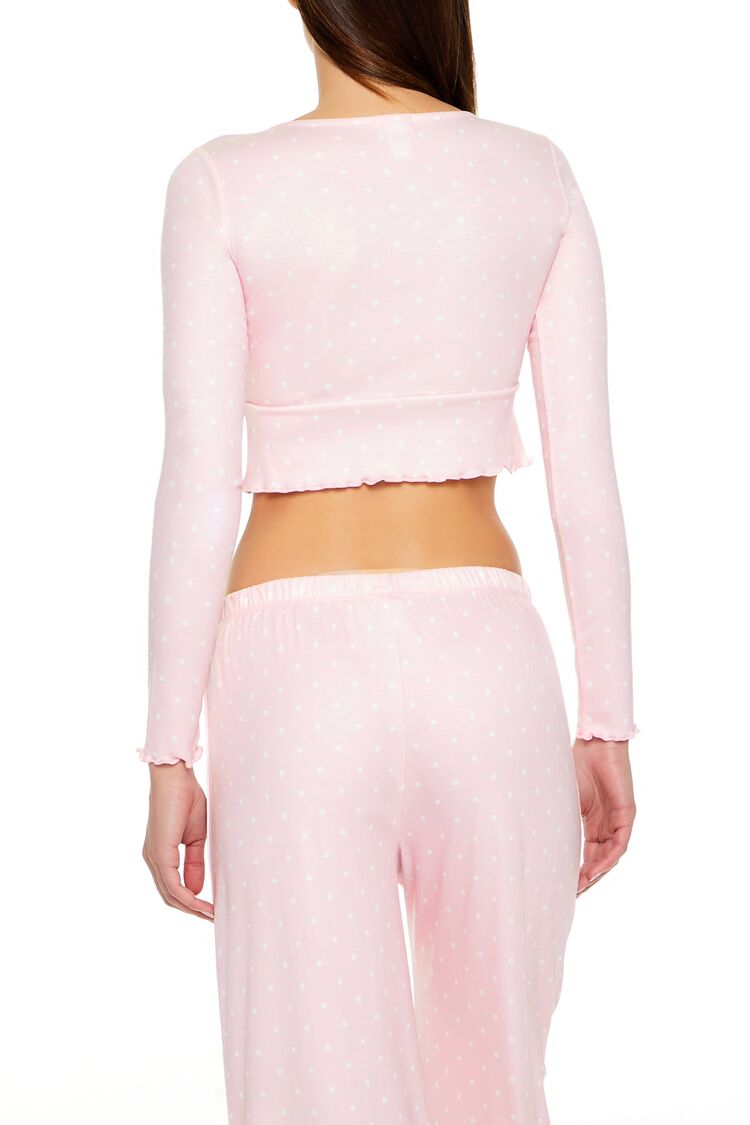 Polka Dot Bow Pajama Crop Top | Forever 21 Women