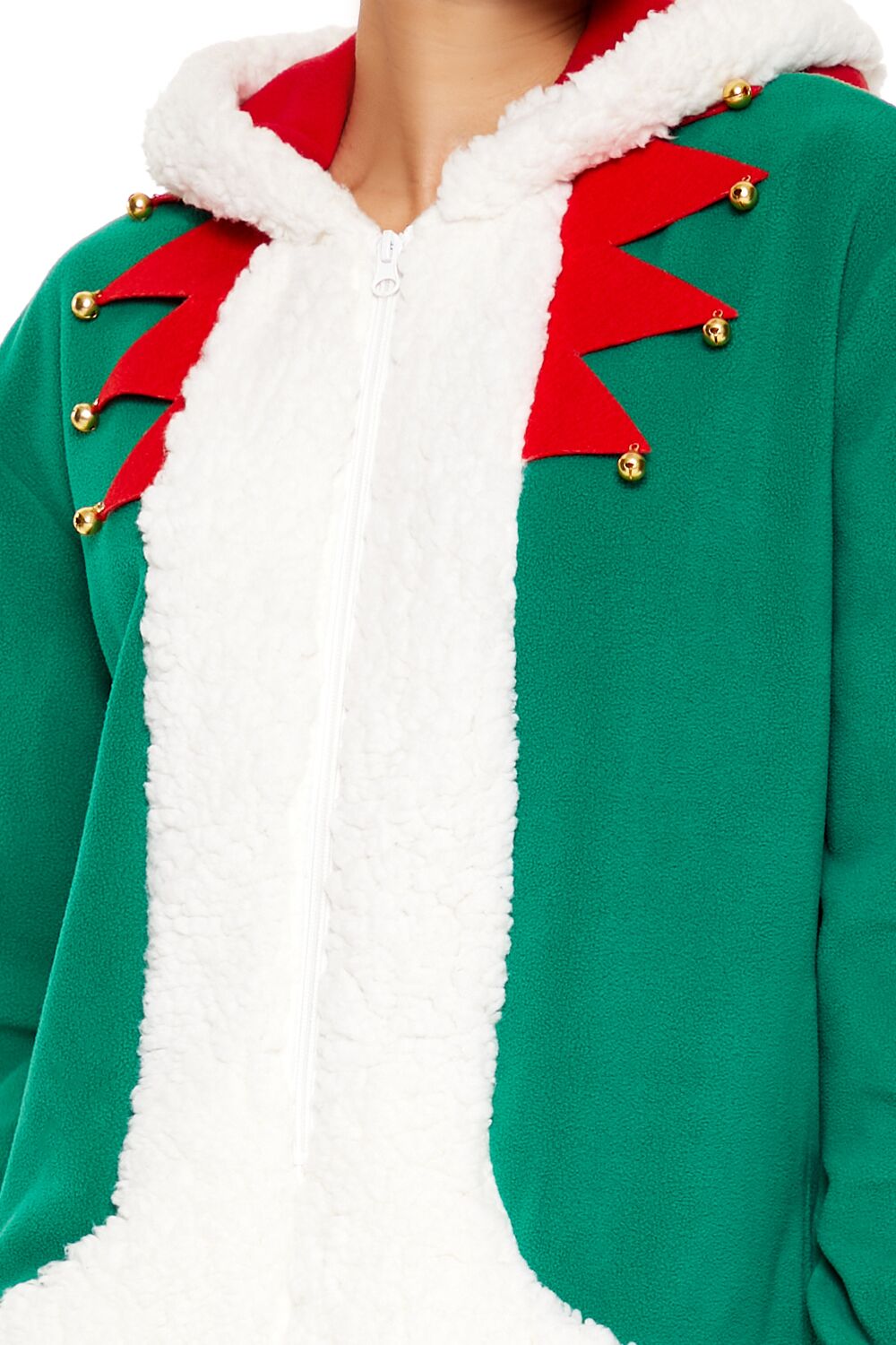 Hooded Elf Pajama Jumpsuit | Forever 21 Women