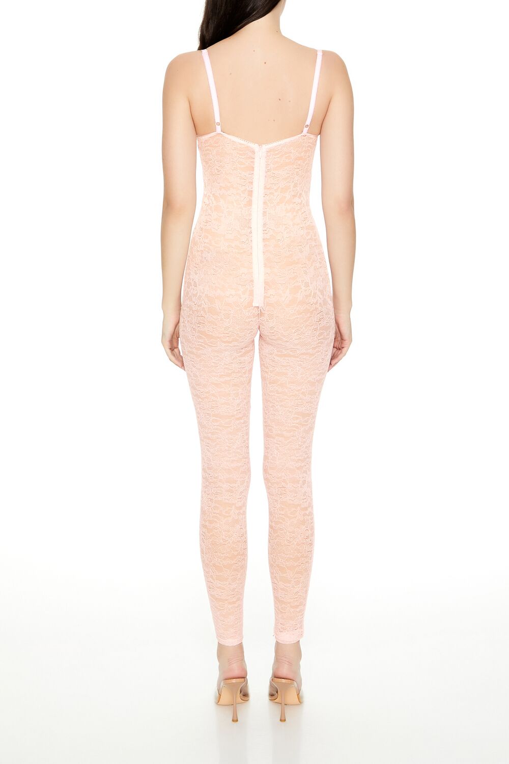 Fitted Sheer Lace Cami Jumpsuit | Forever 21 Women