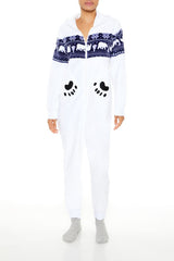 Hooded Polar Bear Jumpsuit | Forever 21 Women