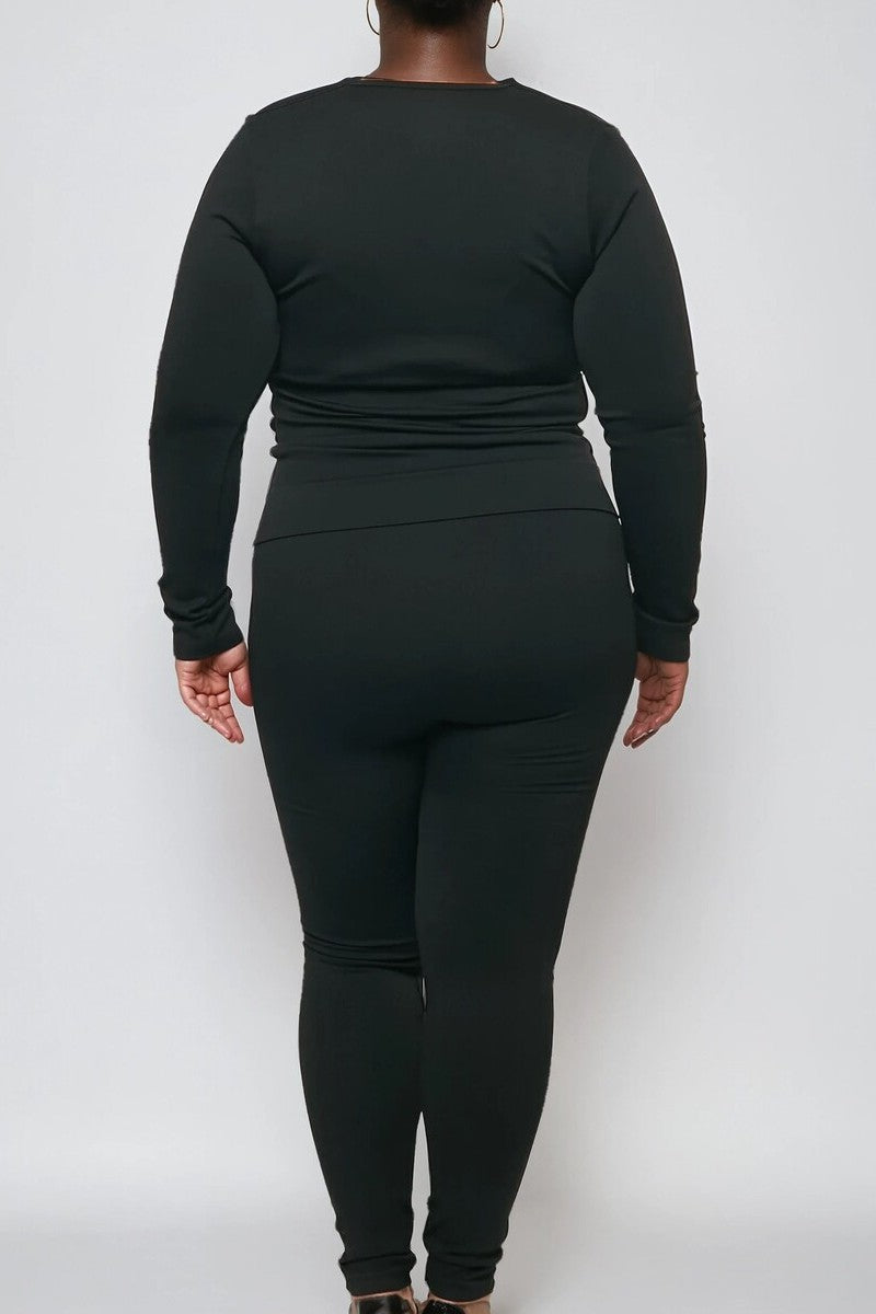 Plus Size Seamless Long-Sleeve Top & Leggings Set | Forever 21 Women