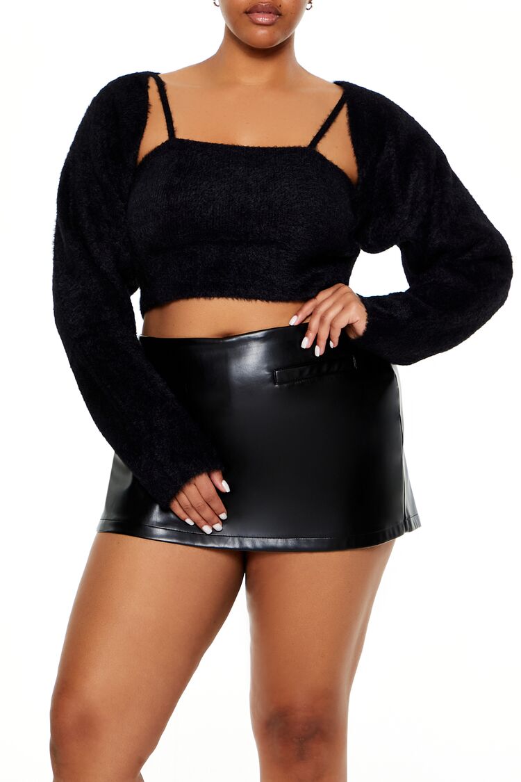 Plus Size Cardigan Shrug Sweater & Cami Set | Forever 21 Women