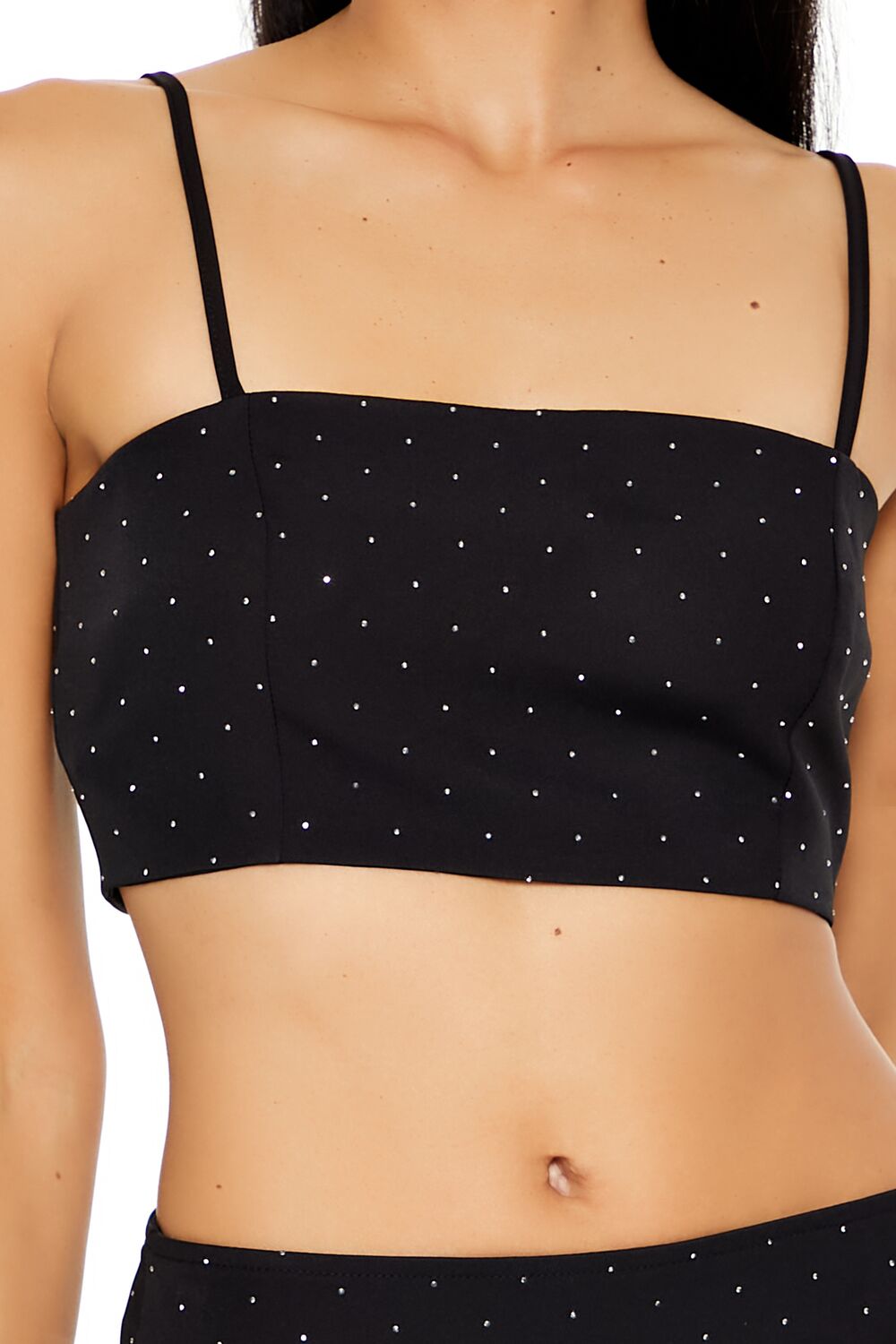 Rhinestone Cropped Cami & Mini Skirt Set | Forever 21 Women