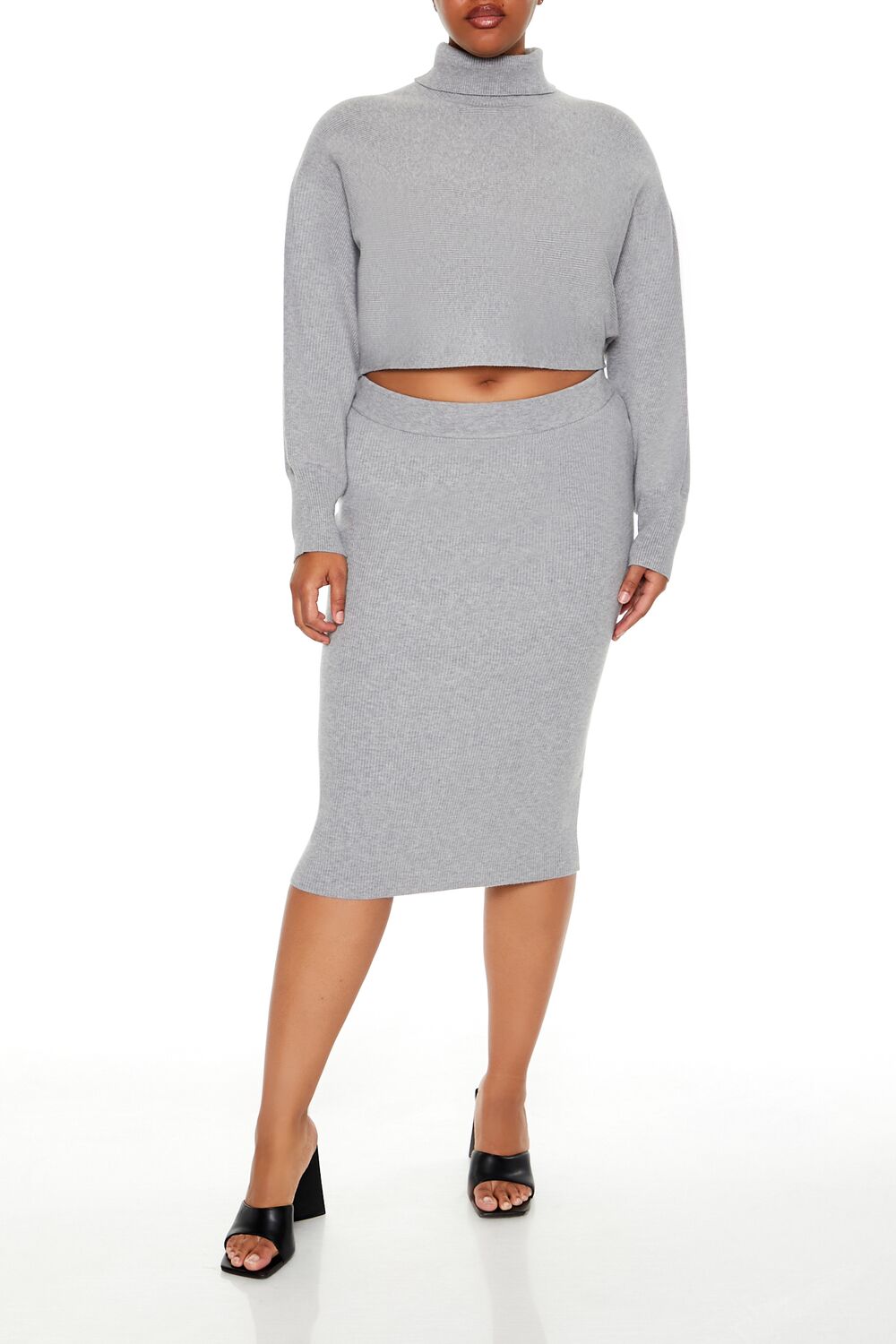 Plus Size Sweater-Knit Top & Skirt Set | Forever 21 Women