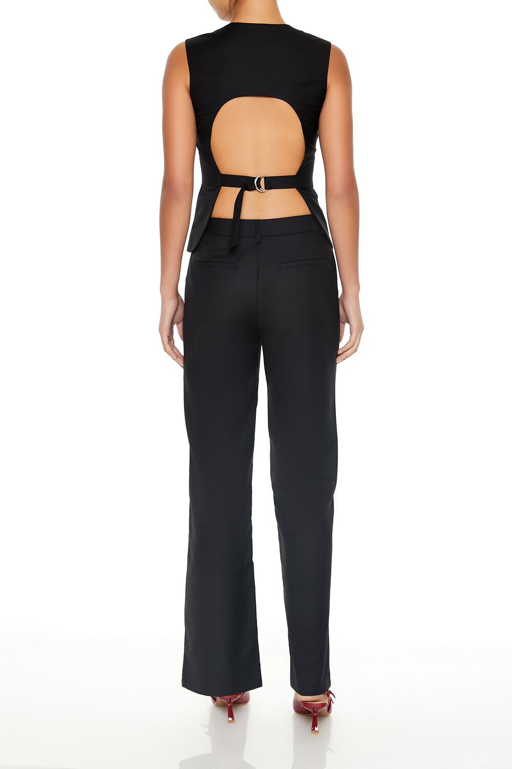 Twill Cutout Vest & Pants Set | Forever 21 Women