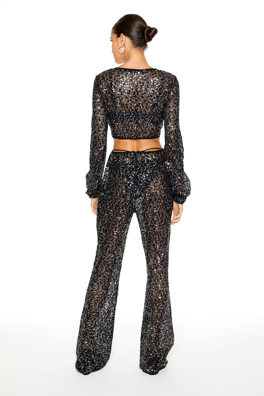 Sequin Crop Top & Pants Set | Forever 21 Women